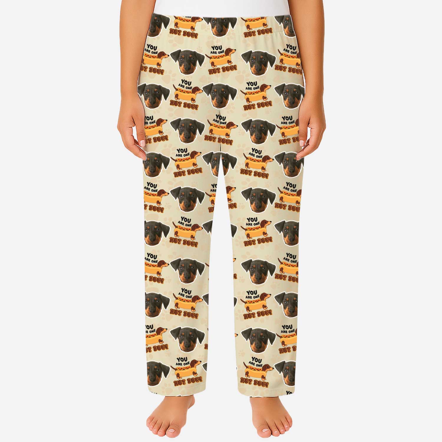 You Are One Hot Dog Women's Personalised PJ Bottoms