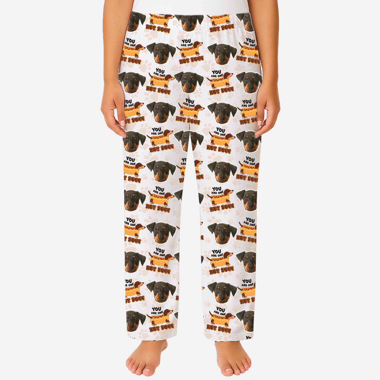 You Are One Hot Dog Women's Personalised PJ Bottoms