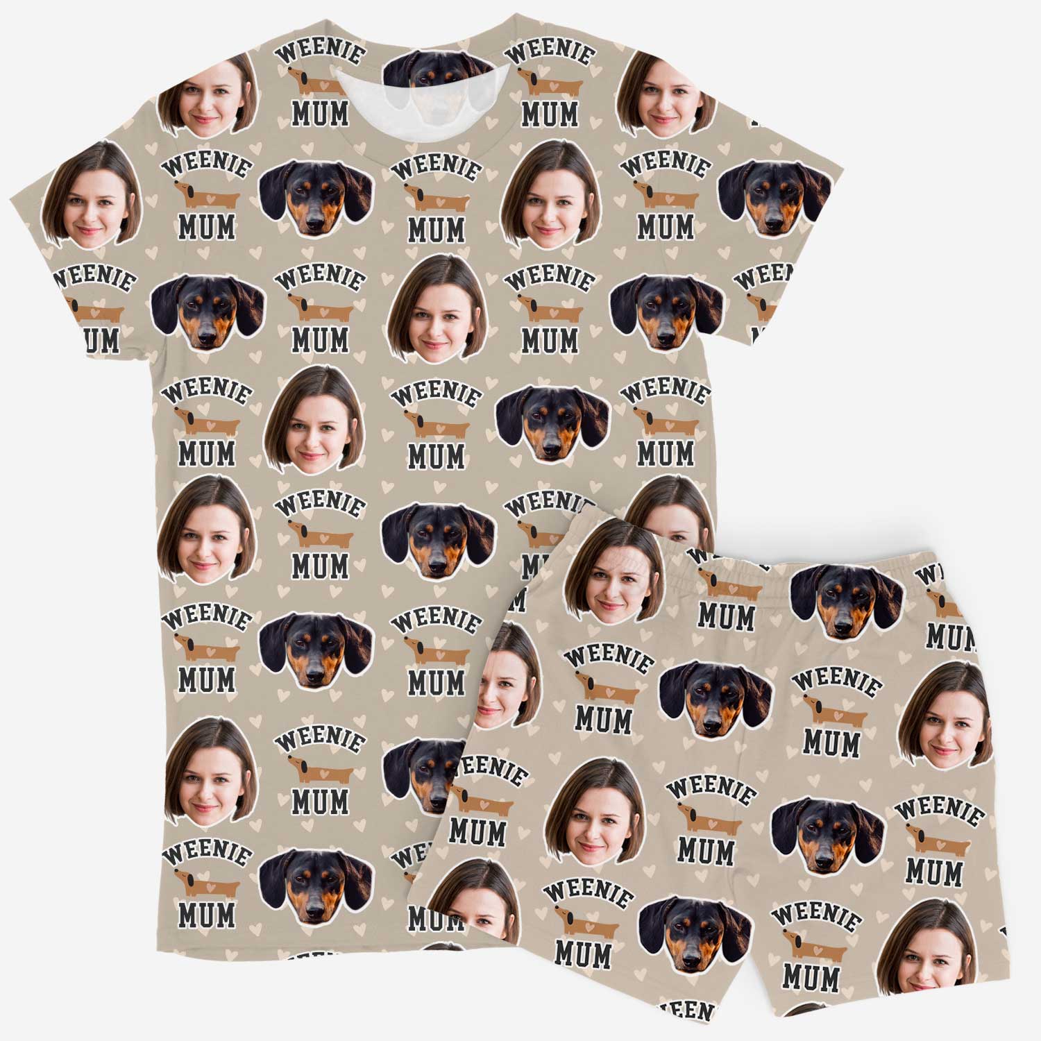 Weenie Mum Women's Personalised PJs - Shorts Set