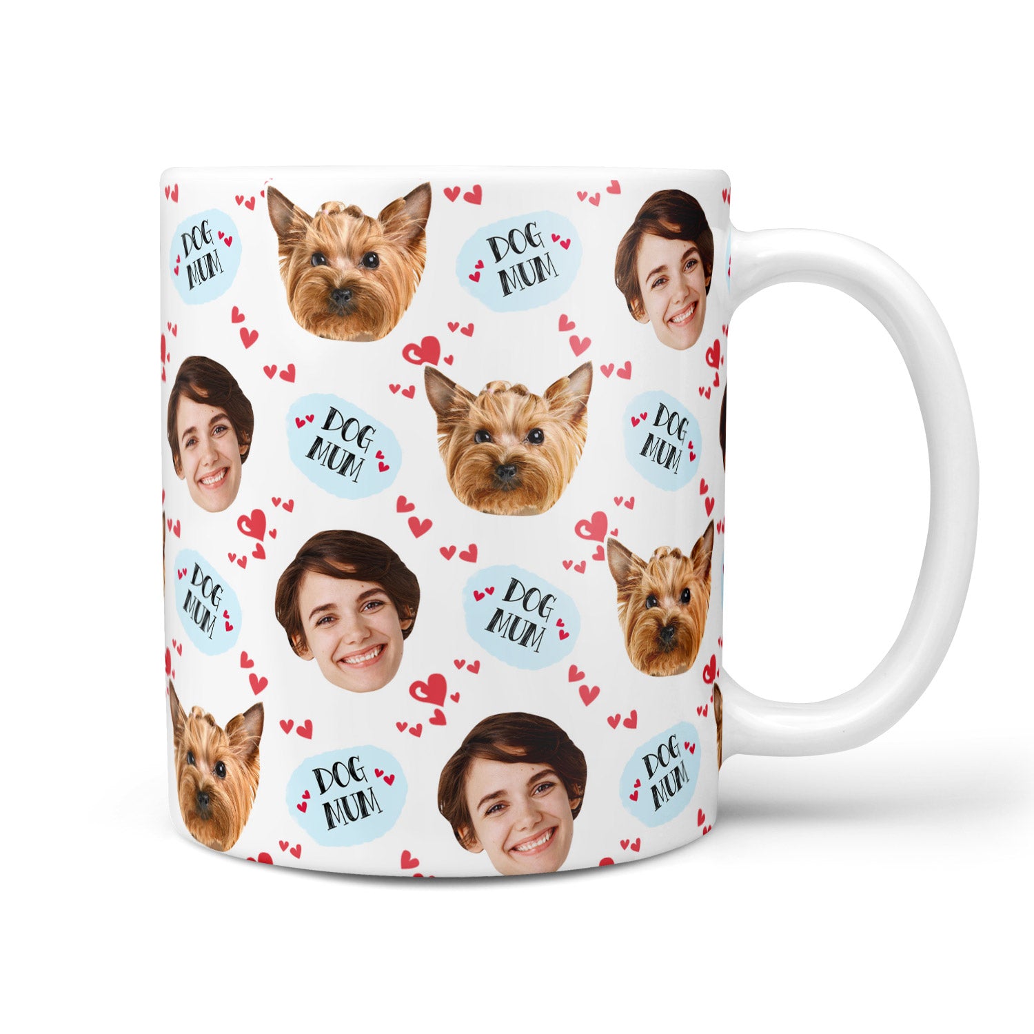 Dog Mum Love Print Personalised Mug