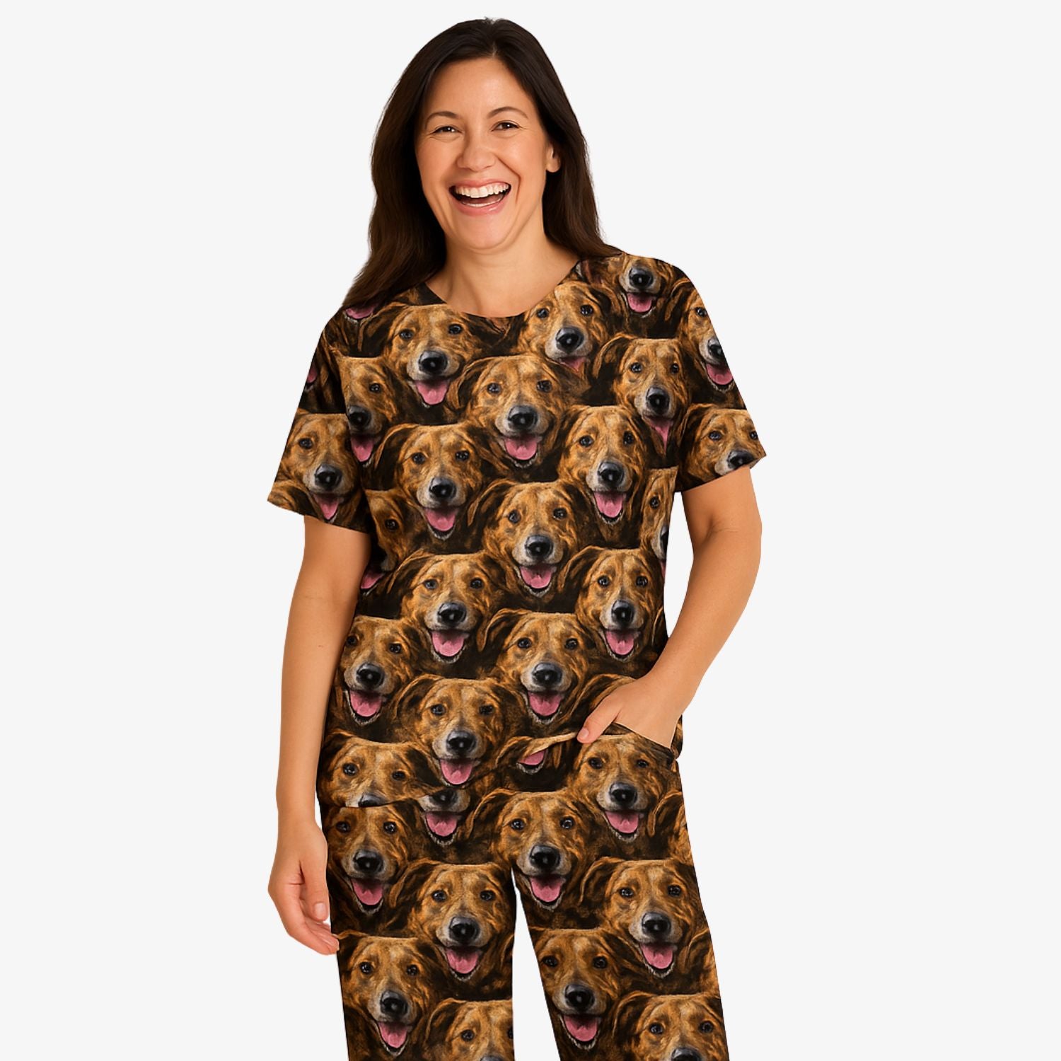 Women's Dog Mash Pyjamas - Trouser Set