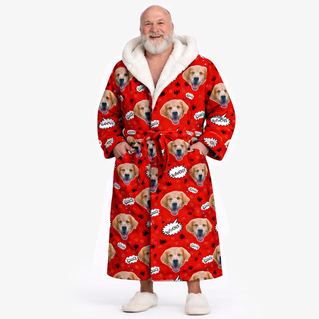 Woof Dog Personalised Dressing Gown