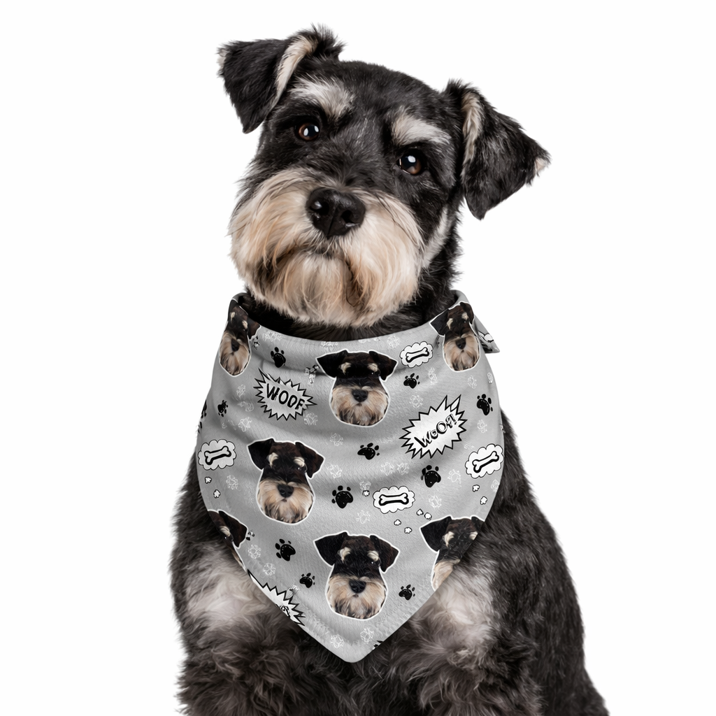 Woof Personalised Dog Bandana
