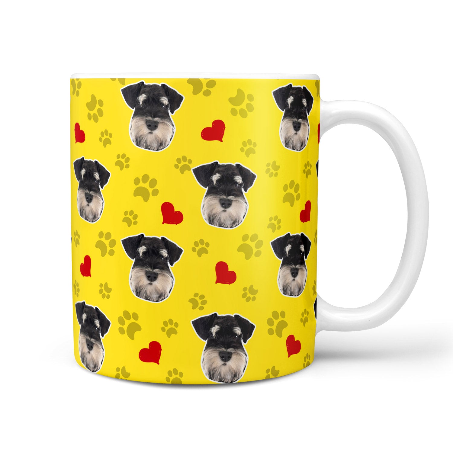 Paws and Hearts Personalised Dog Mug