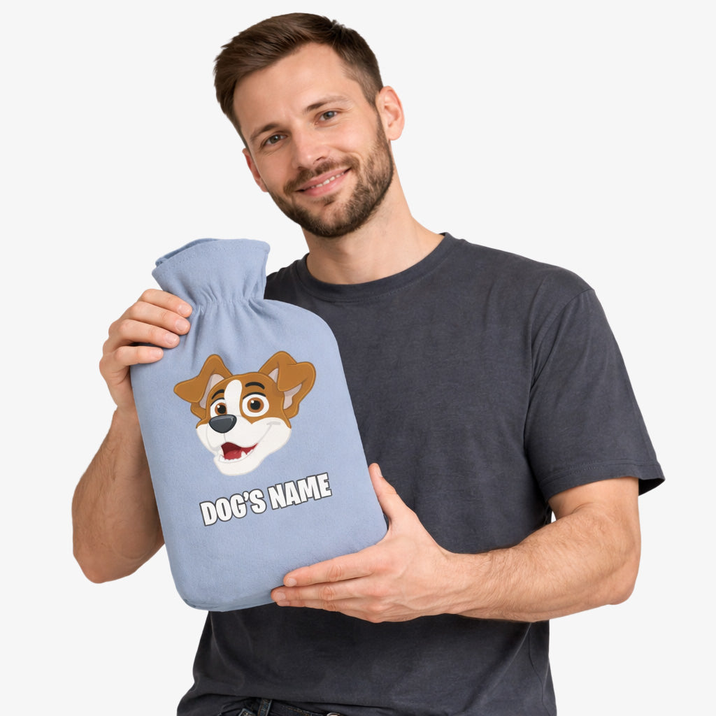 Your Dog Cartoon Personalised Hot Water Bottle