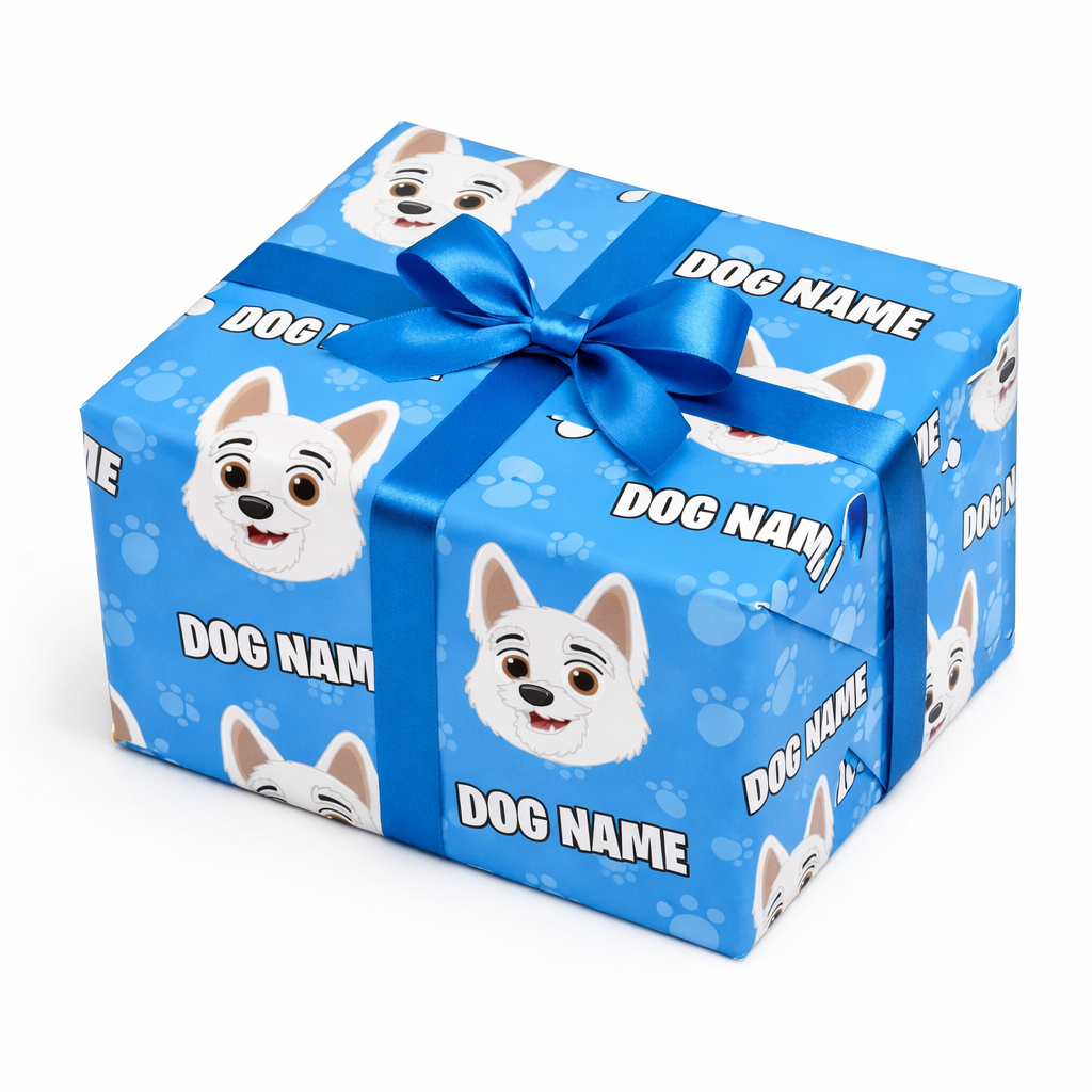 Your Dog Cartoon Personalised Wrapping Paper