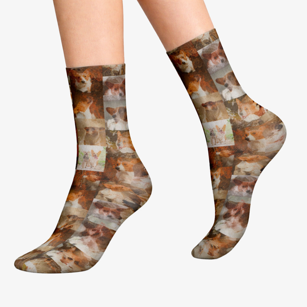 Your Dog Collage Socks