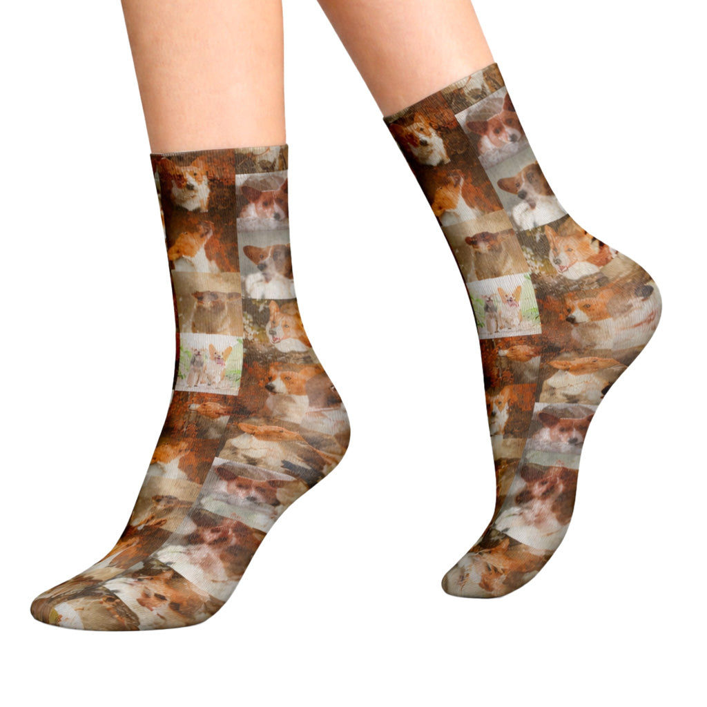 Your Dog Collage Socks
