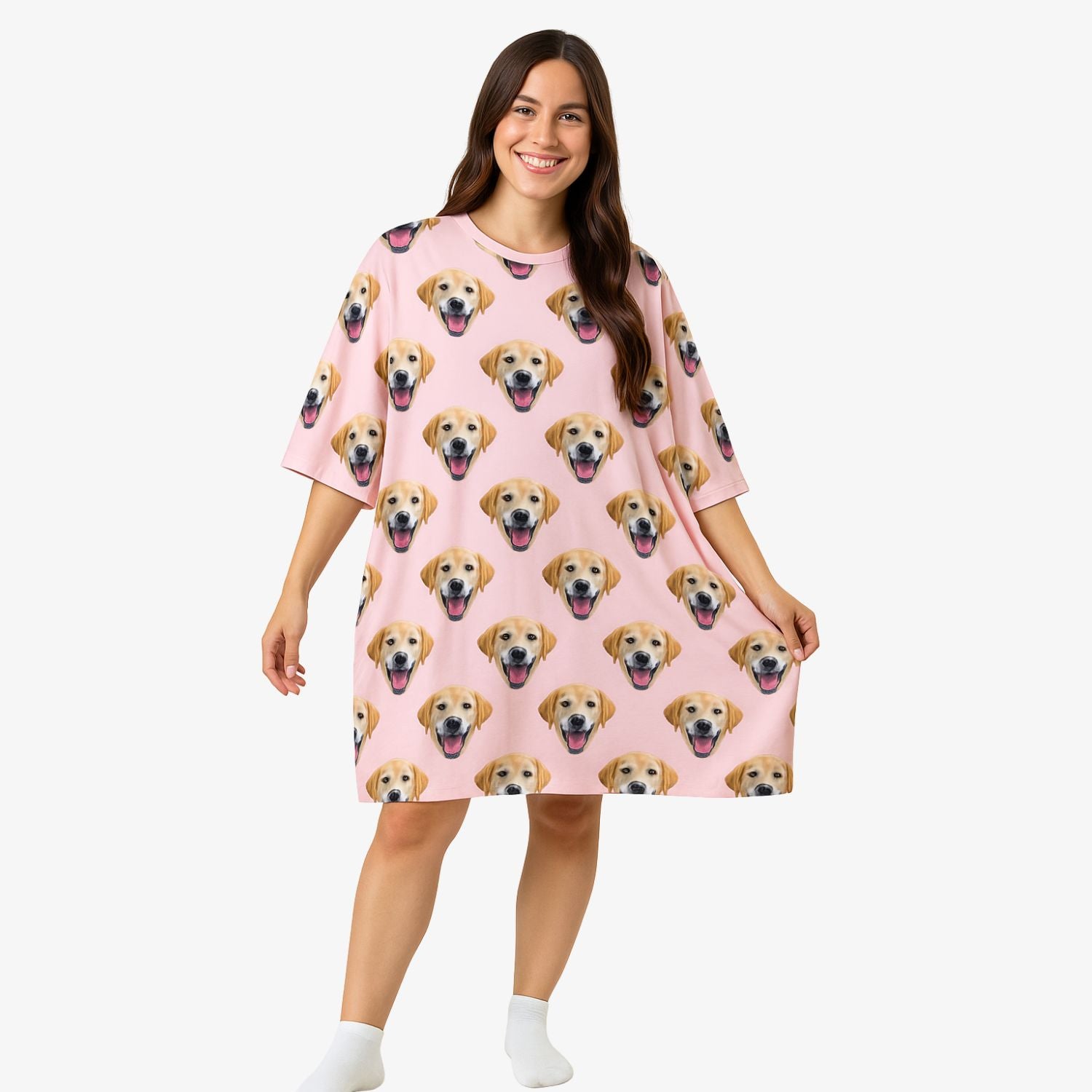 CafePress 'My Dog Lets Me Sleep On The Bed' Women's Nightshirt
