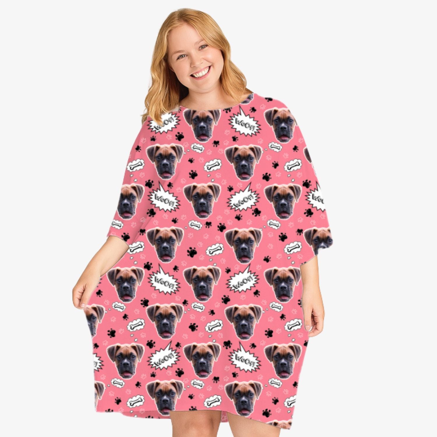 Dog Woof Ladies Sleepy Nightshirt