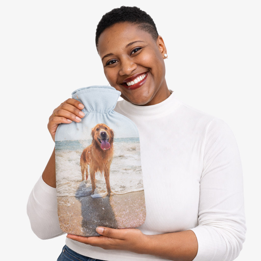 Your Photo Dog Hot Water Bottle