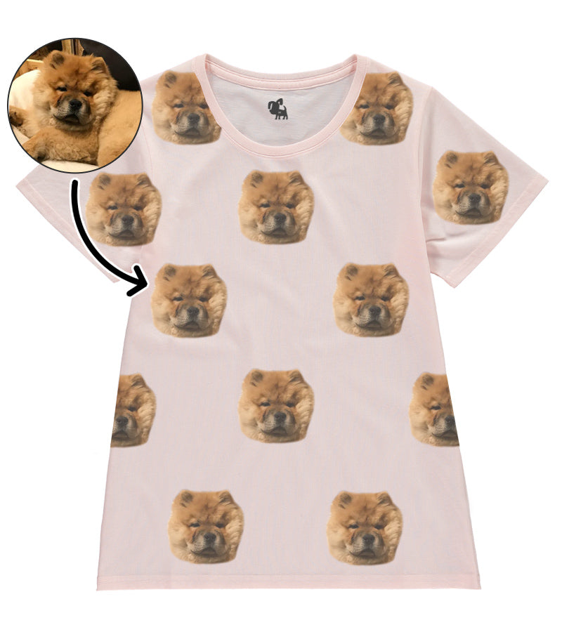 My Dogs Photo On Ladies T-Shirt