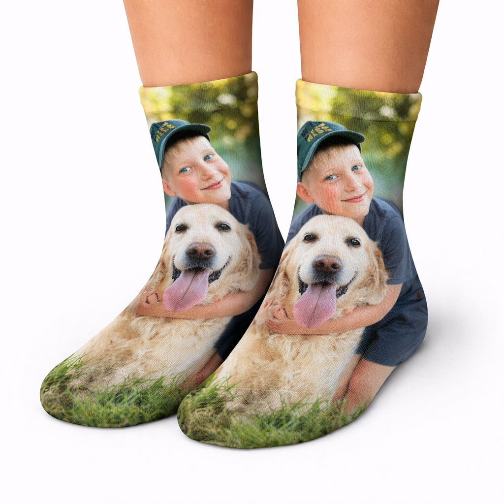Full Photo Personalised Kids Socks