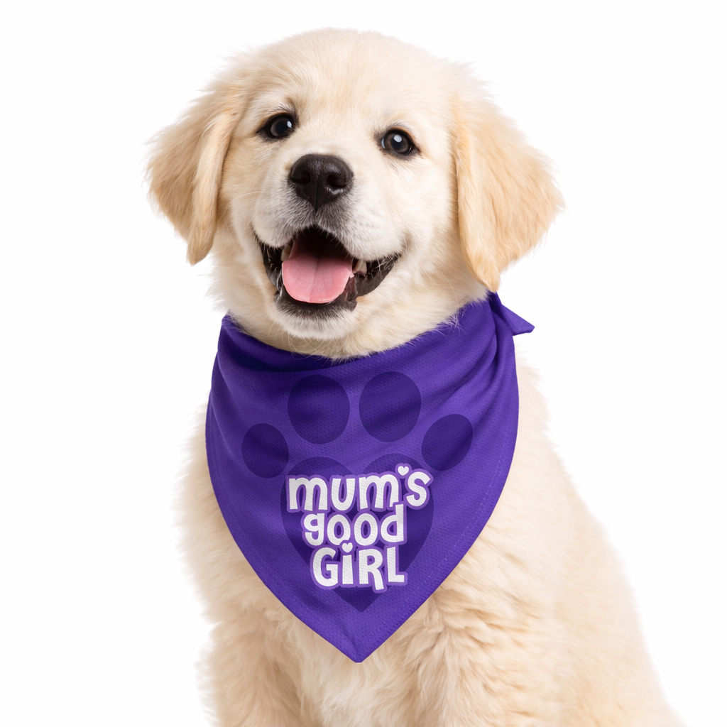 Mum's Good Girl Dog Bandana