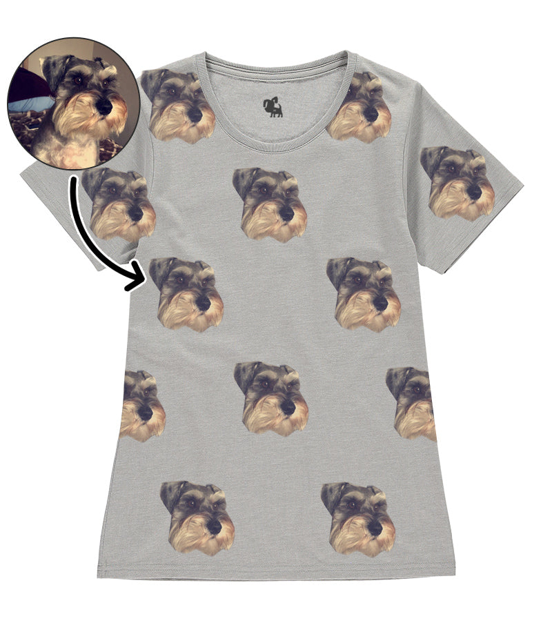 My Dogs Face On Ladies T-Shirt