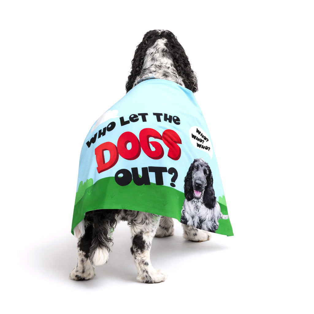 Who Let The Dogs Out? Personalised Dog Towel
