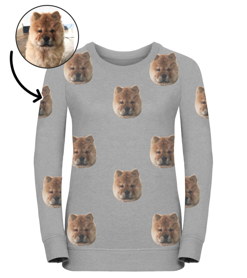 Personalised Dog Ladies Sweatshirt