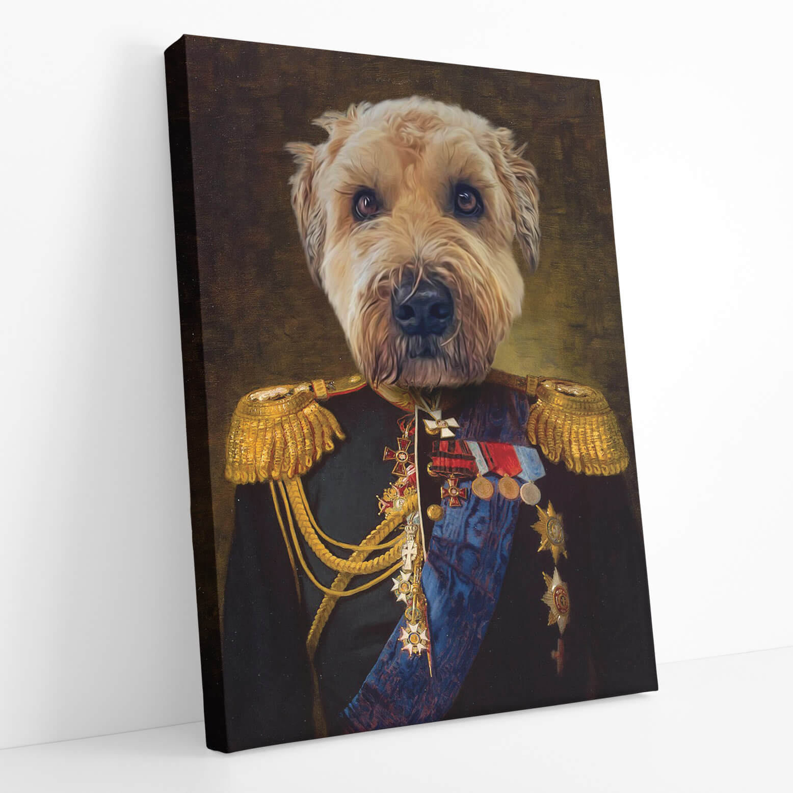 The Dog Admiral Portrait Canvas