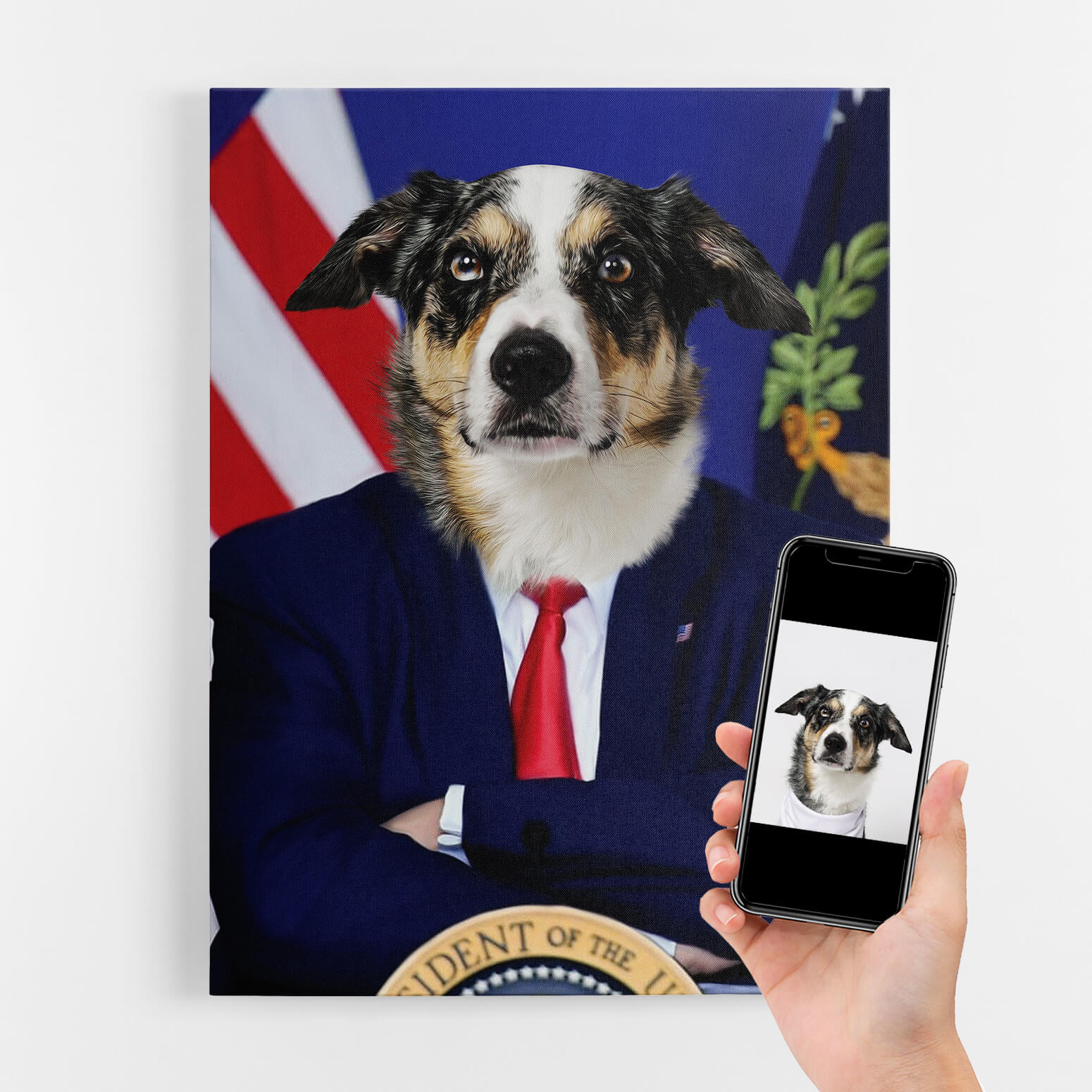 The President Dog Portrait