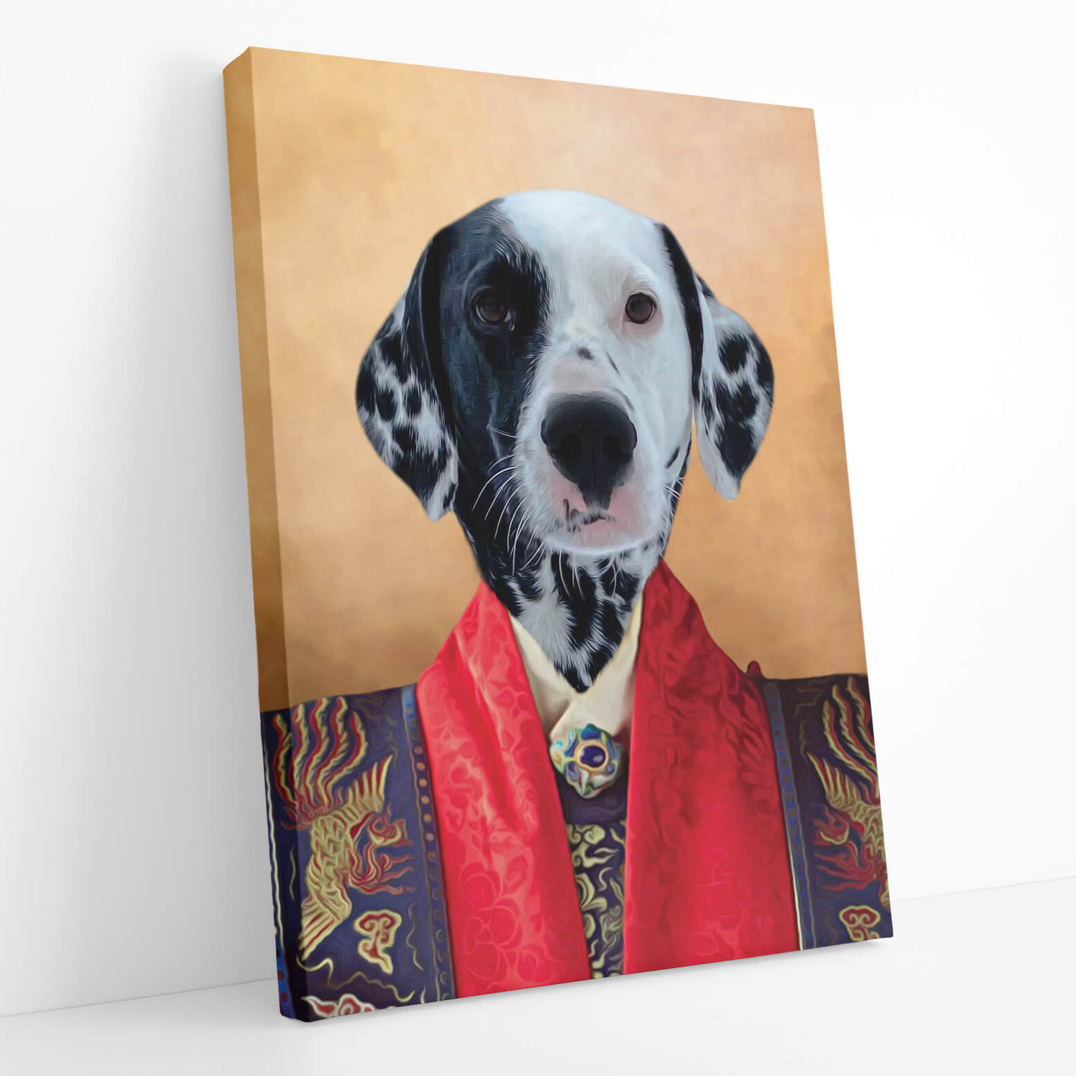 Dog Asian Empress Portrait Canvas Print