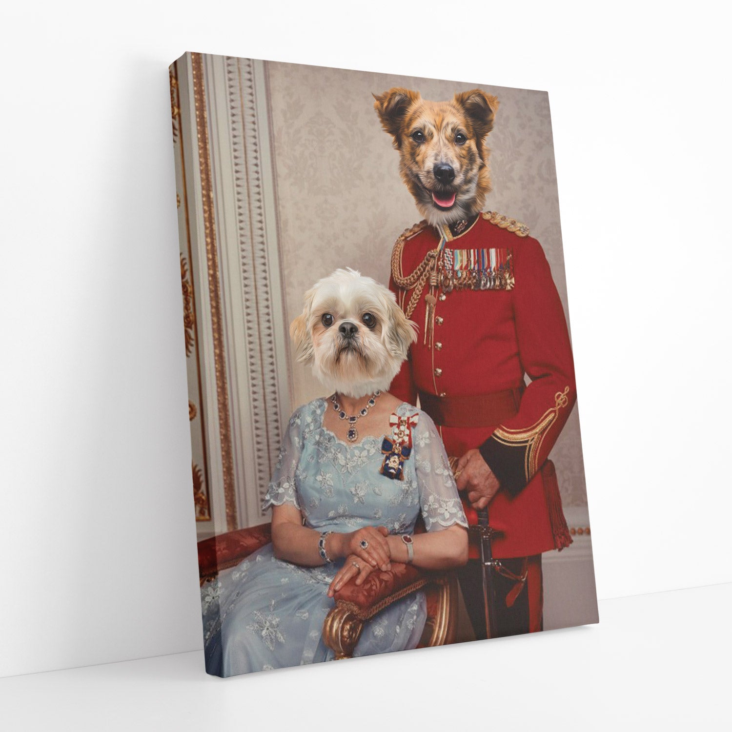 Royal King & Queen pet Portrait