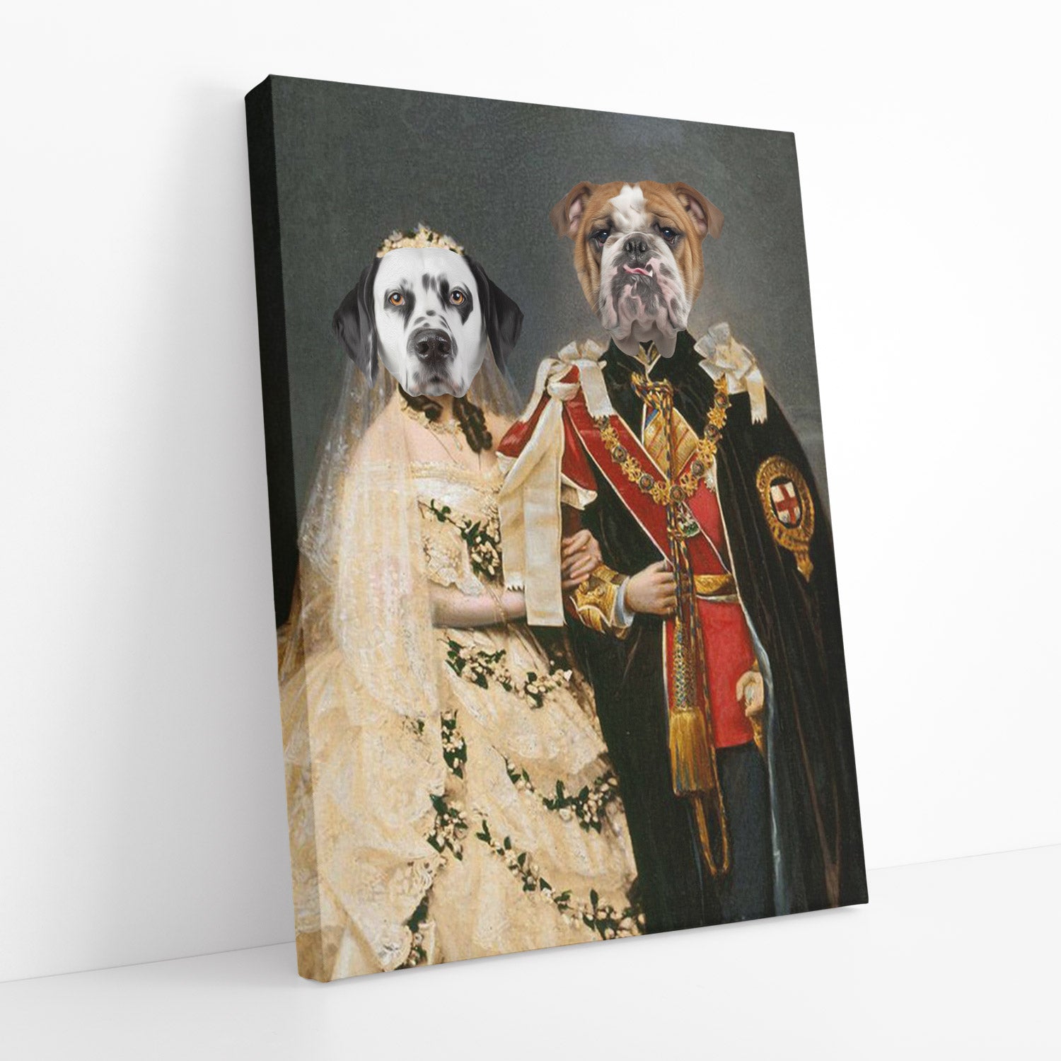 Royal Historical King & Queen pet Portrait
