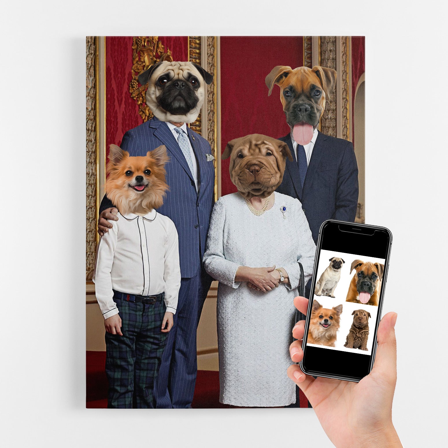 Modern Day Royal Family Dog Portrait