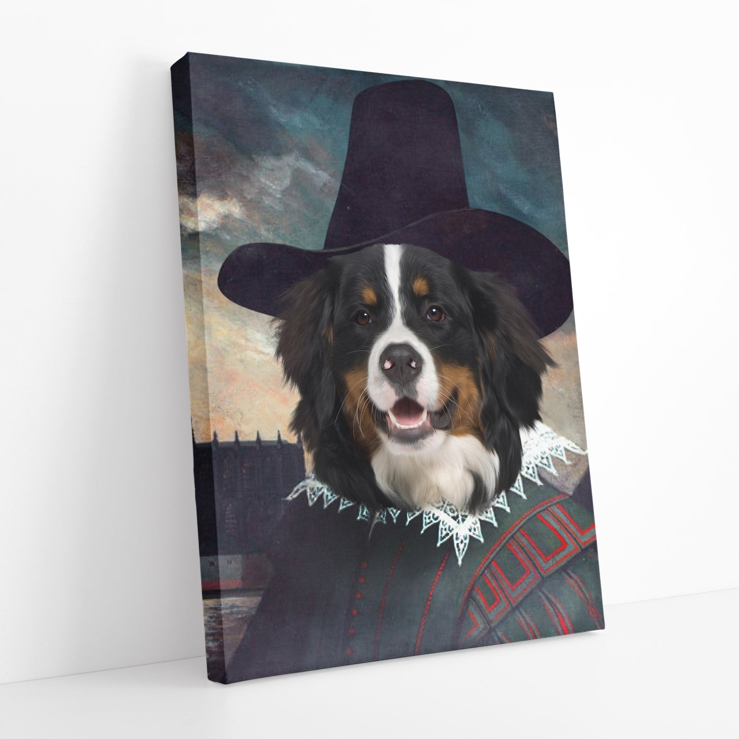 Guy Fawkes personalised Dog Portrait