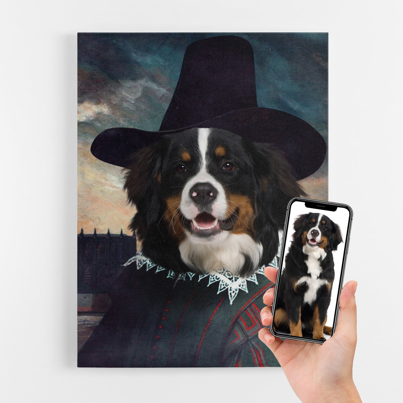 Guy Fawkes Dog Portrait