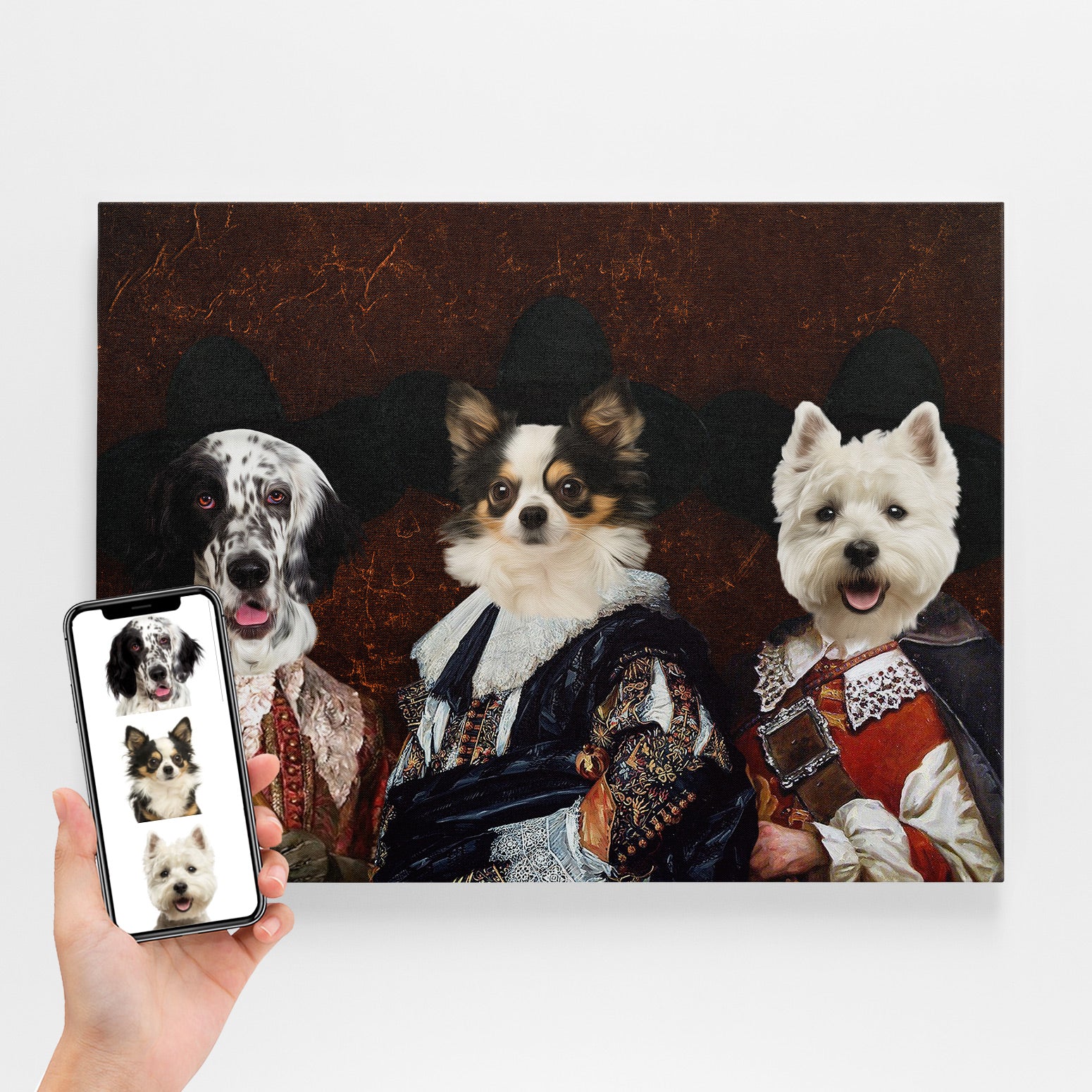 Victorian Kings Royal Dog Portrait