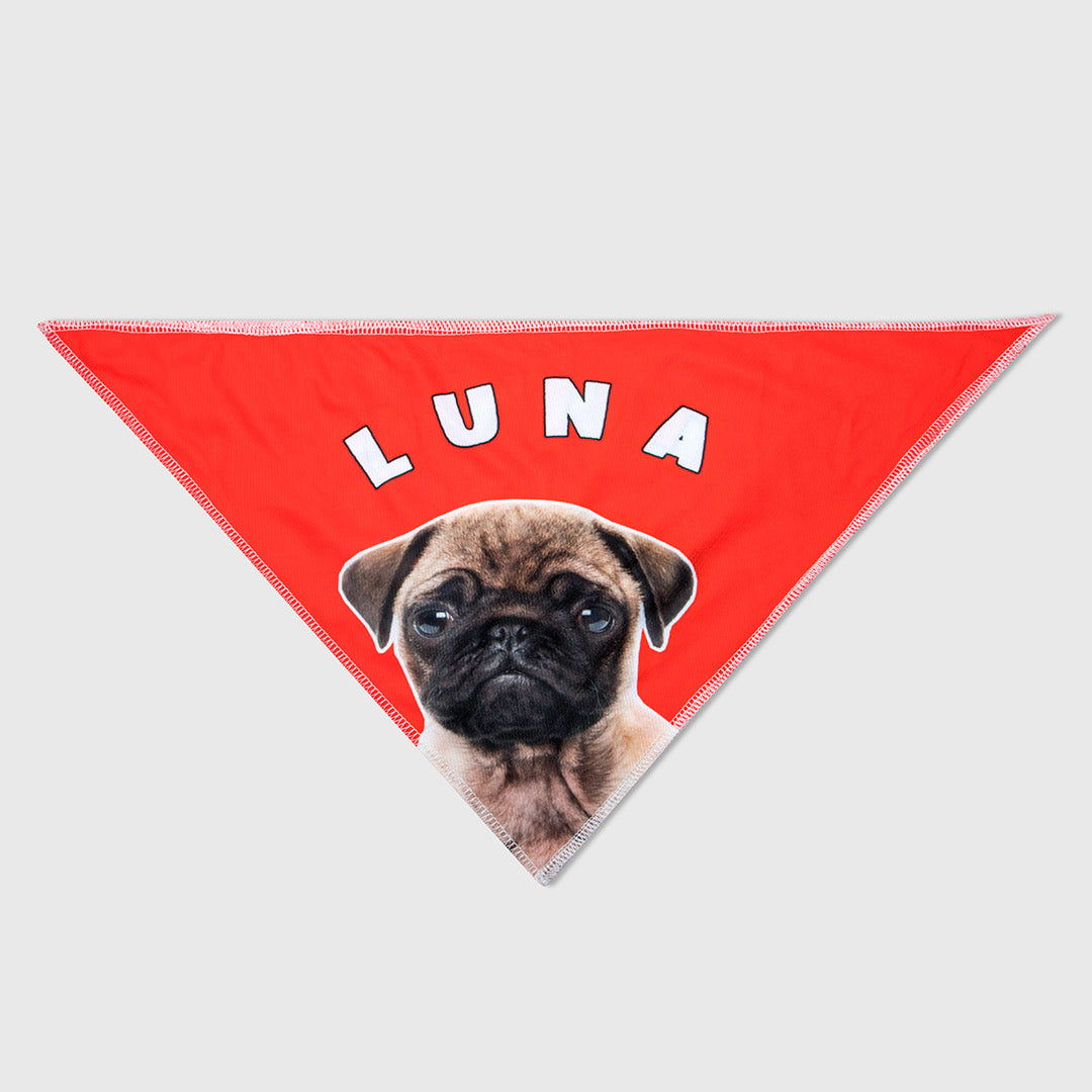 Personalised Dog Name Bandana Plain