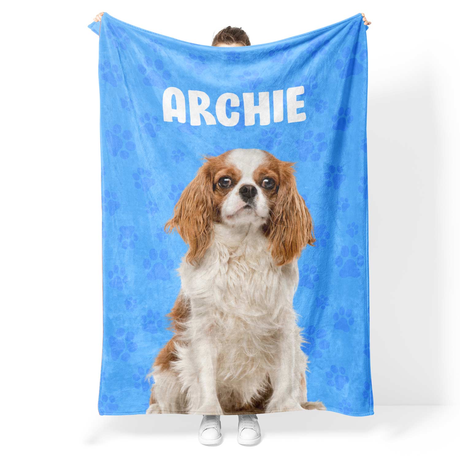 personalised dog blanket with your dogs name