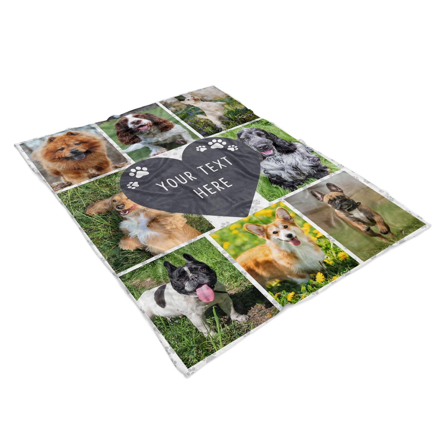 dog fleece blanket with your photos on