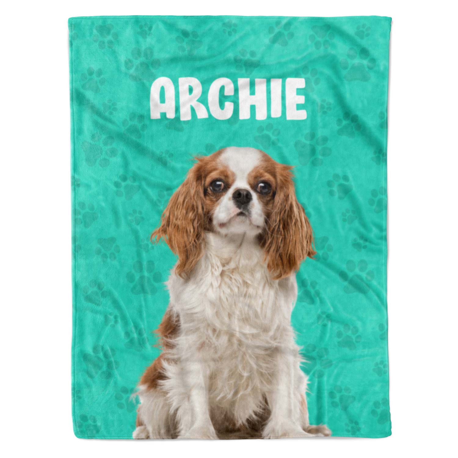 dog blanket with your photo and name