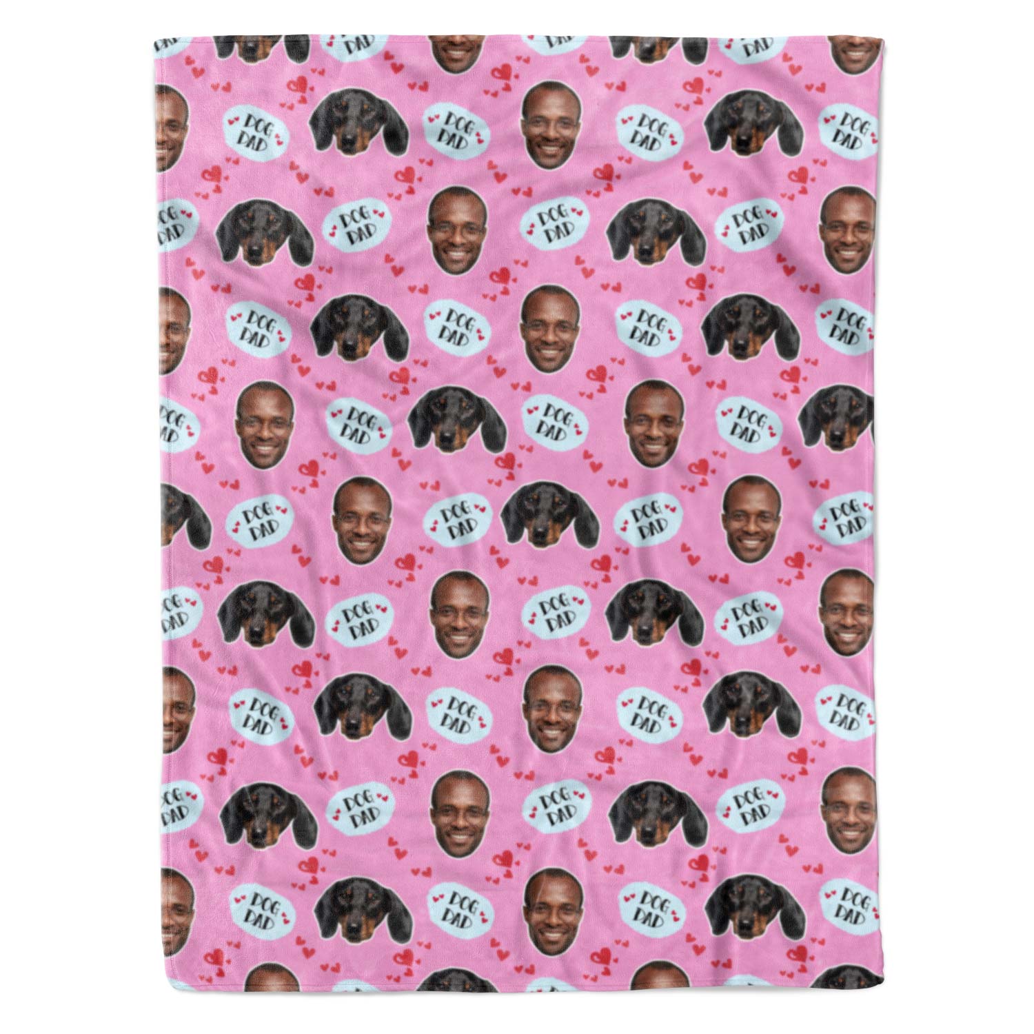 Dog Dad Personalised Blanket