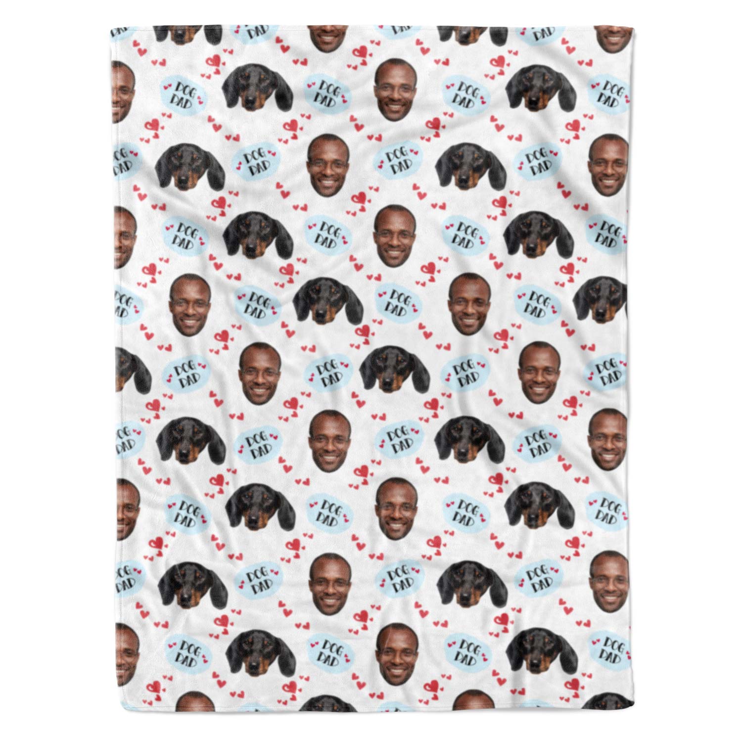 Dog Dad Personalised Blanket