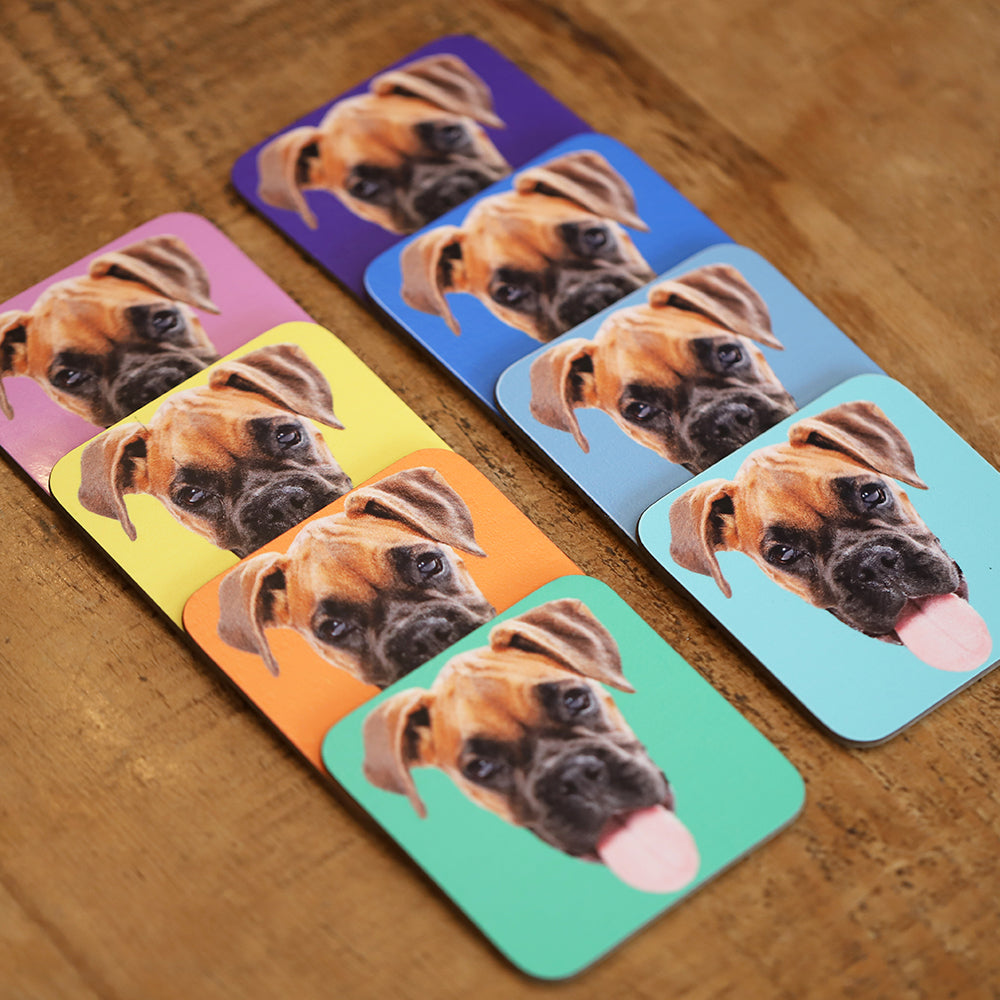 Custom Photo Dog Coasters