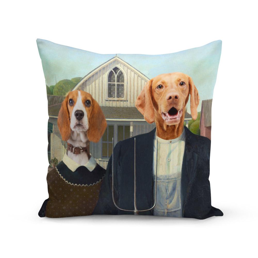 Dog Gothic Couple Cushion