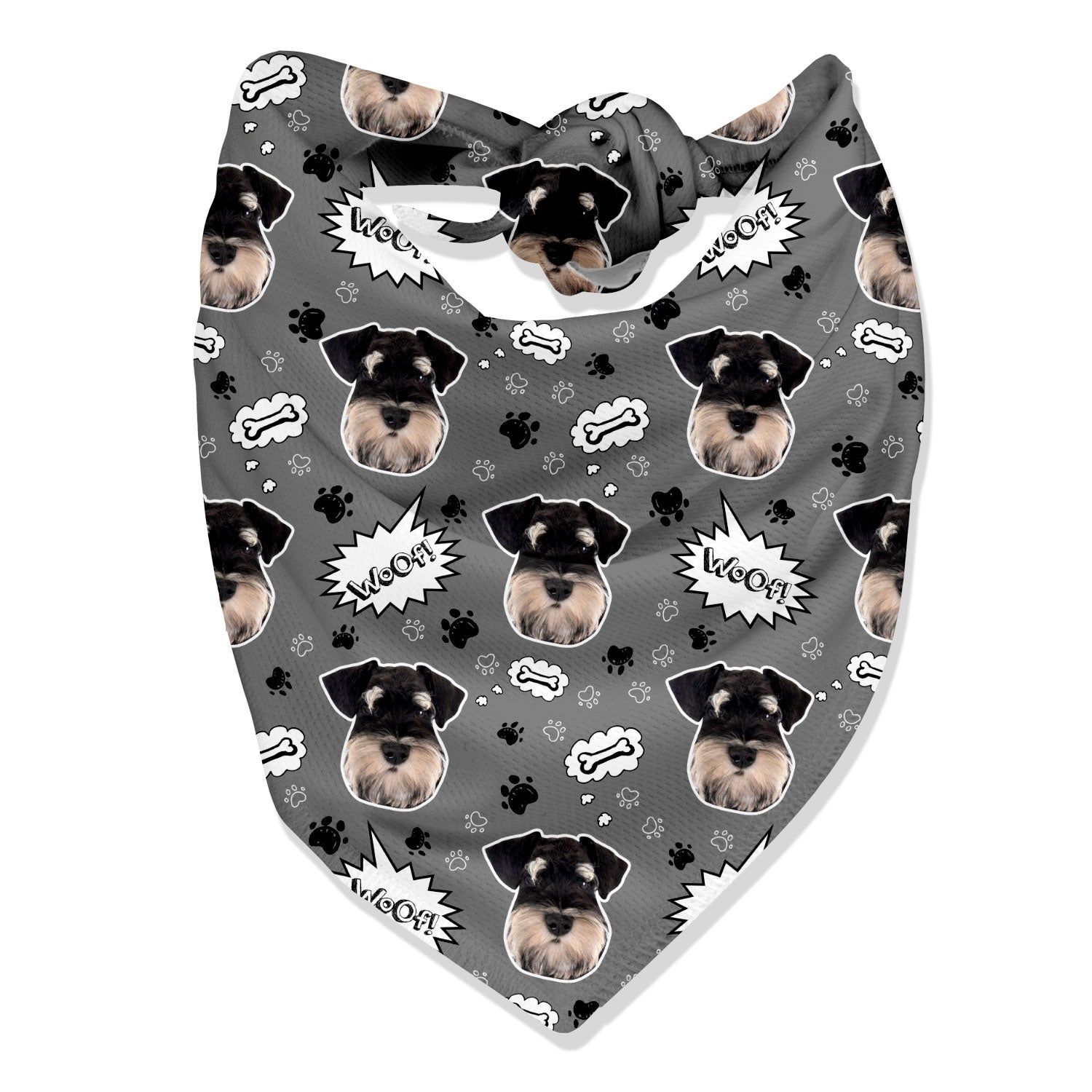 unique woof dog bandana