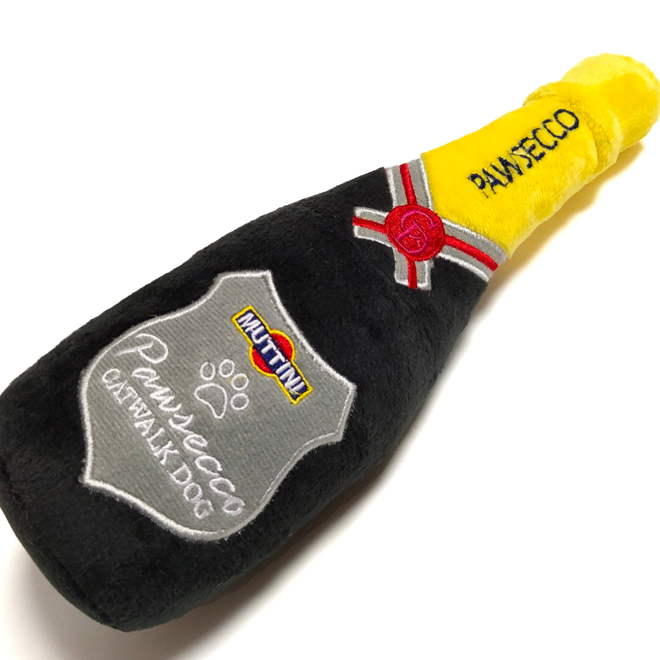 Funny Prosecco Bottle Dog Toy