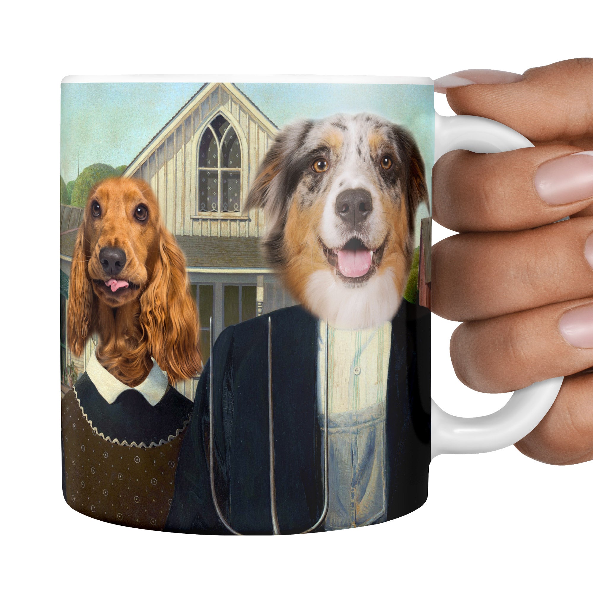 The Gothic Couple Dog Mug