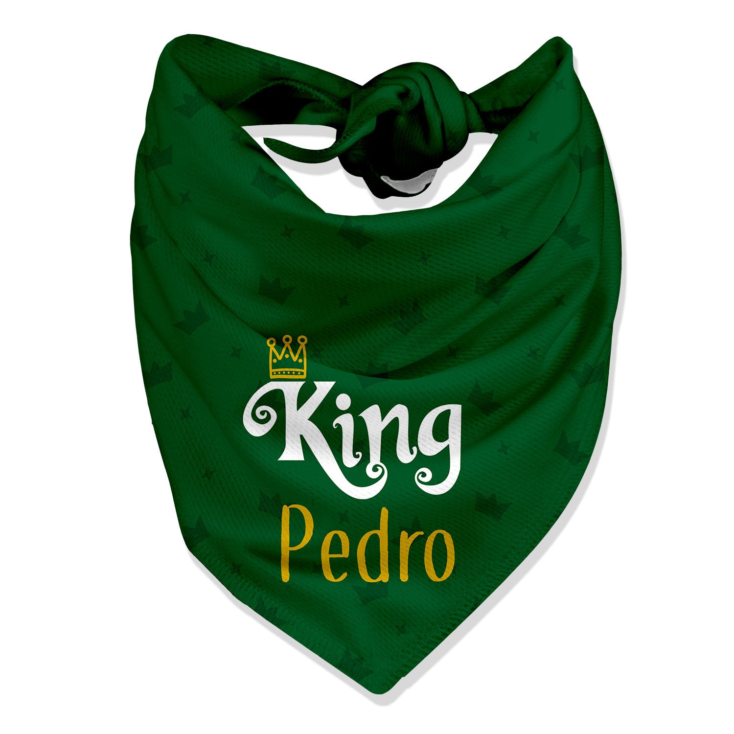 personalised dog bandana for the king of the house