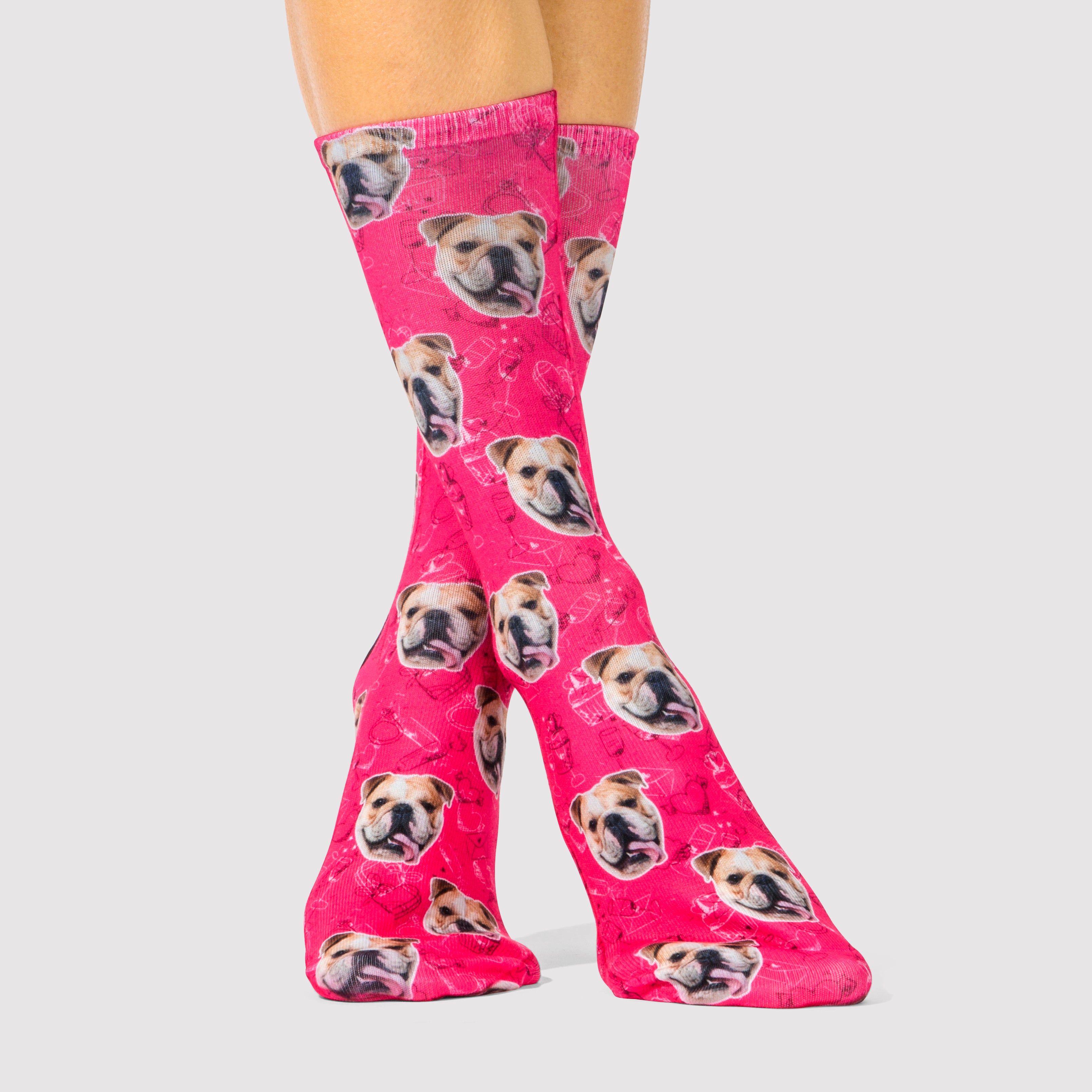 Valentines Doodle Dogsy Socks