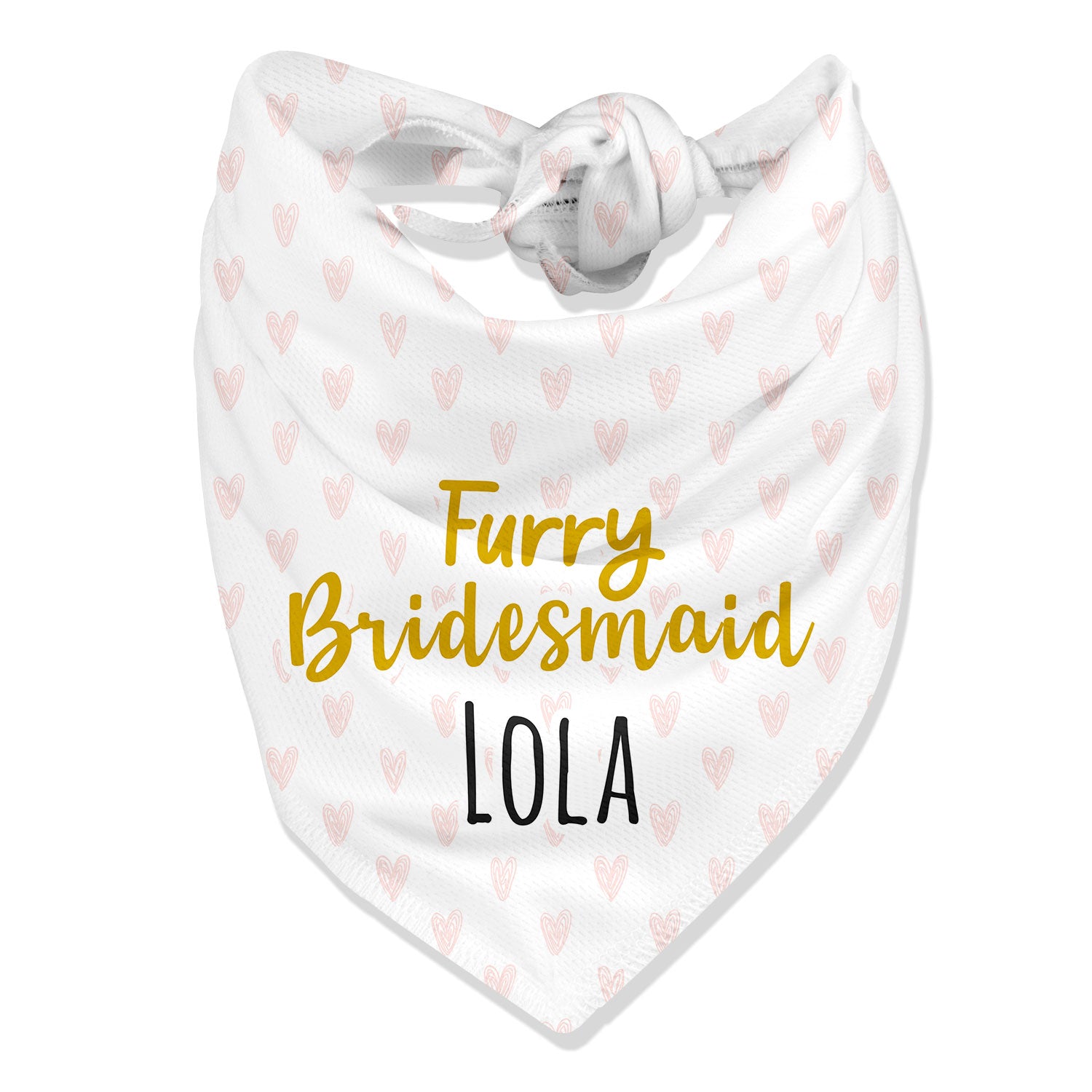 Furry Bridesmaid Dog Bandana