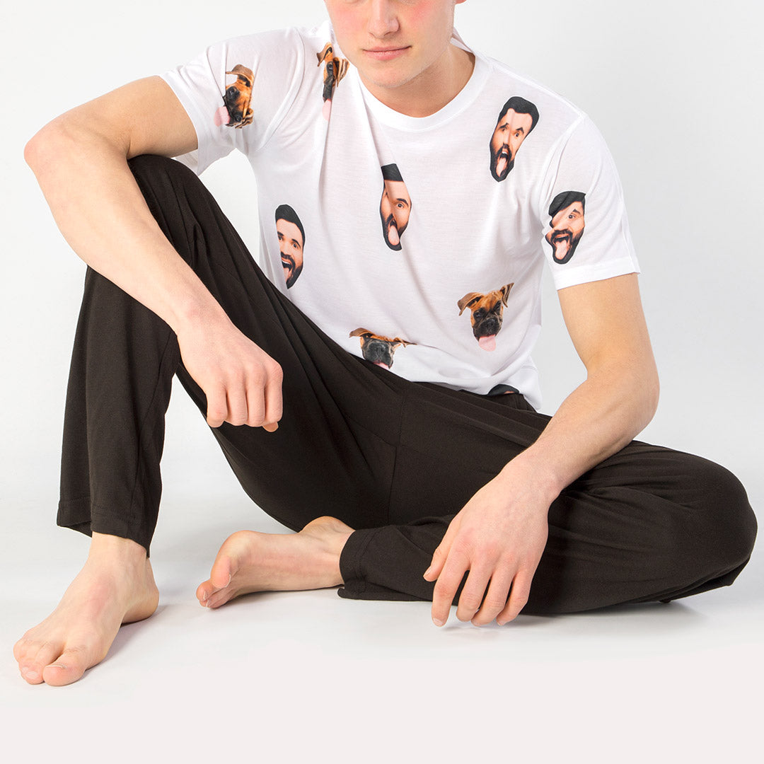 Dog & Owner Men's Face Pyjama Set