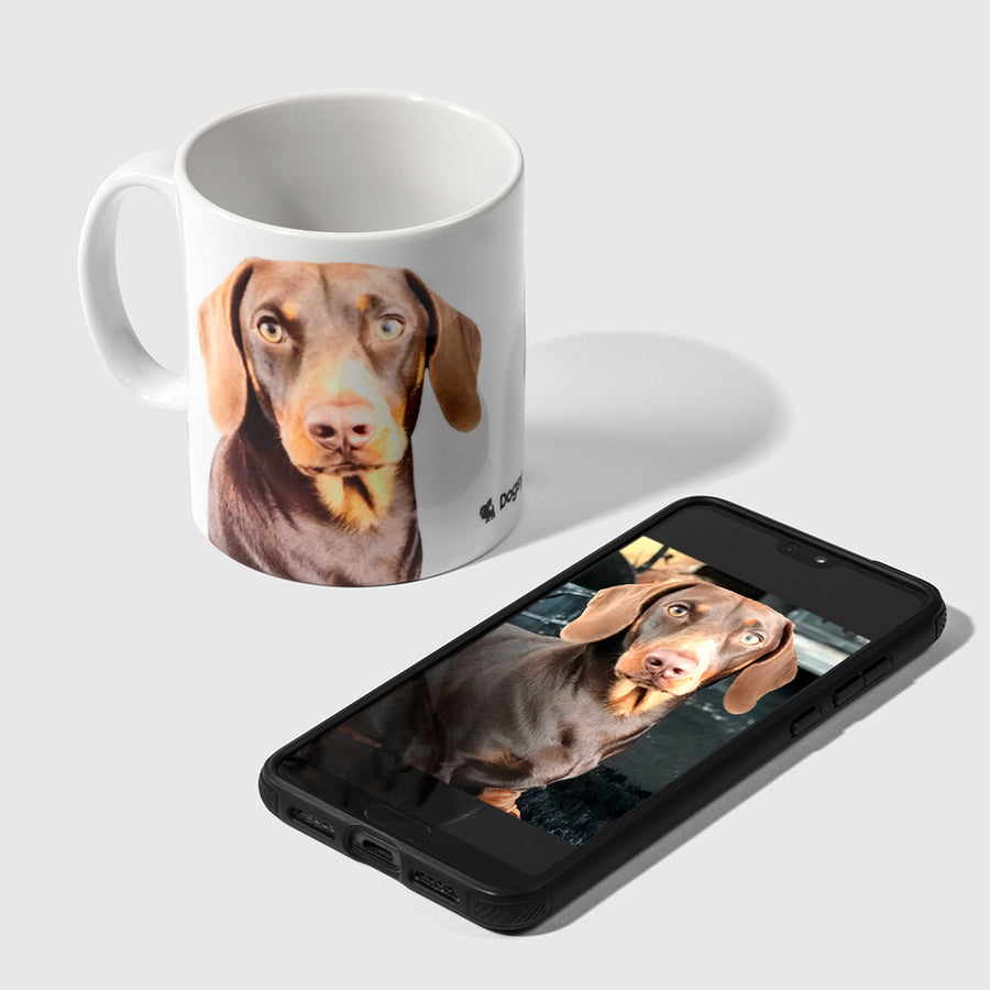Custom Printed Dog Mug - Personalised Dog Photo Mug