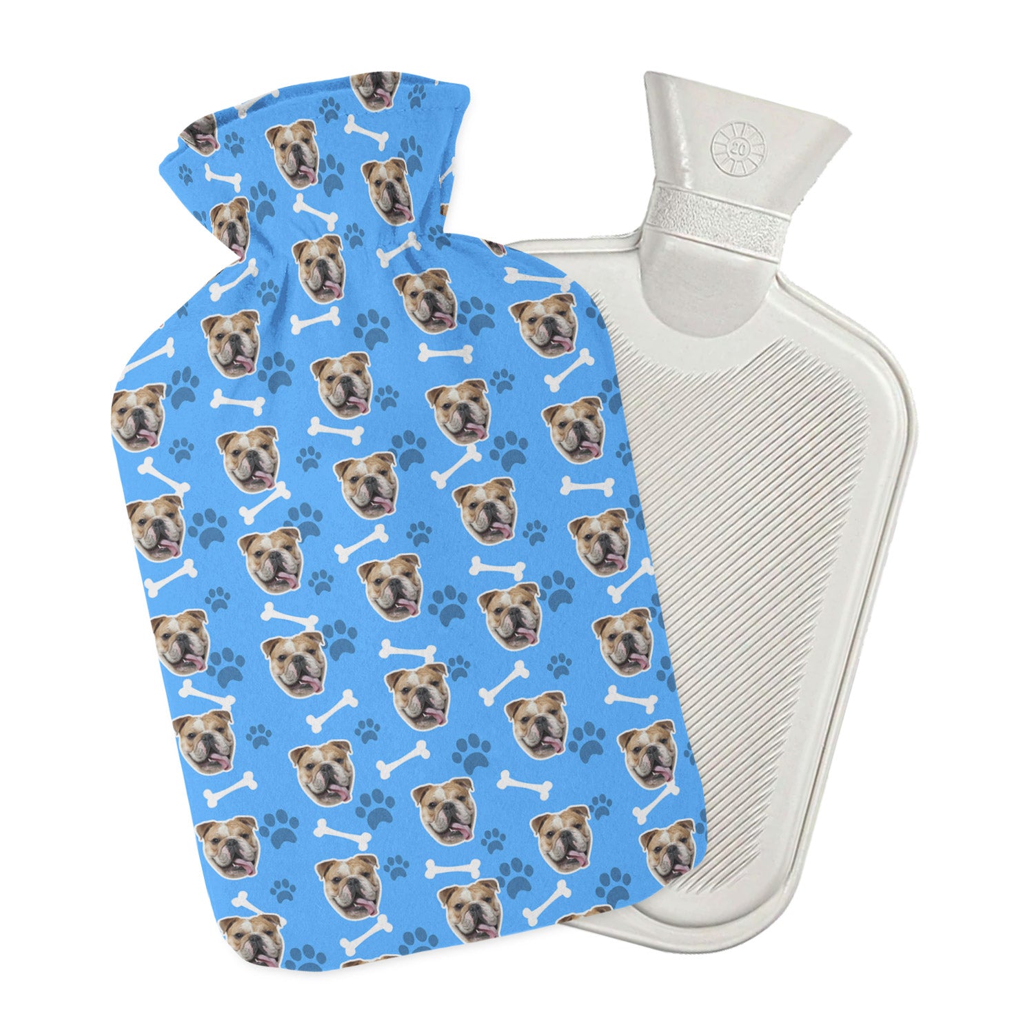 dog hot water bottle with your photo
