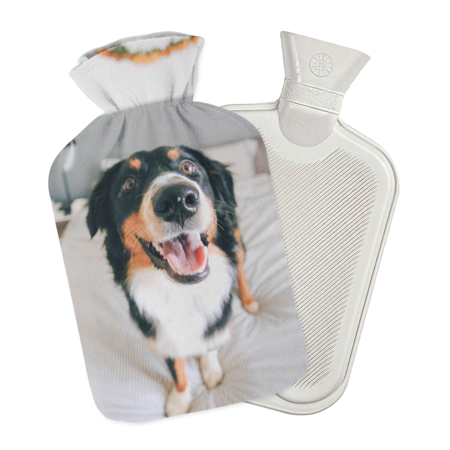 personalised dog hot water bottle with your photo