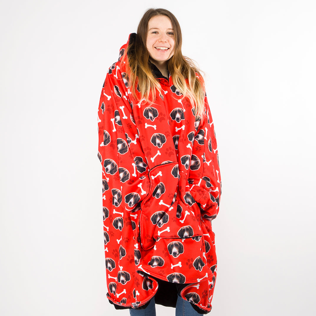 Dog Photo On Snoozie Hoodie