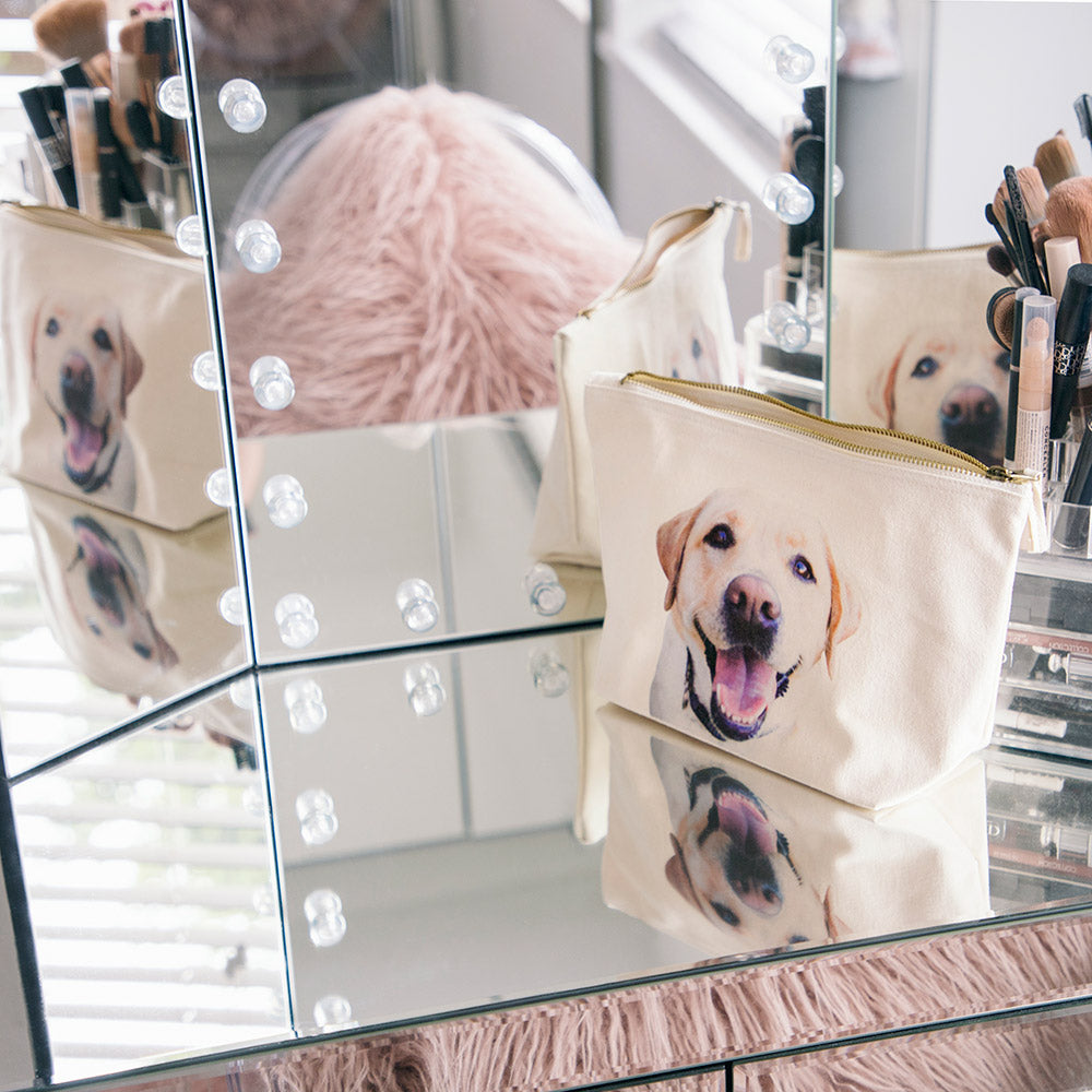Dogs Face On Makeup Bag